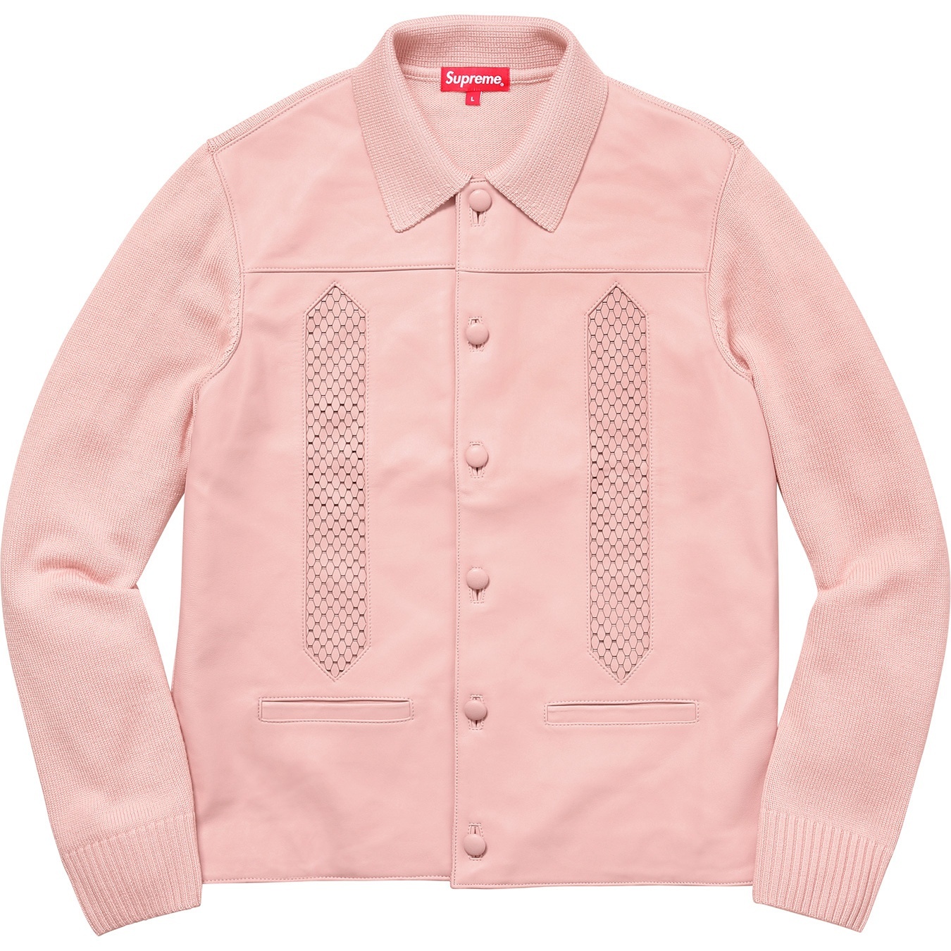 Leather Front Polo Sweater view 6
